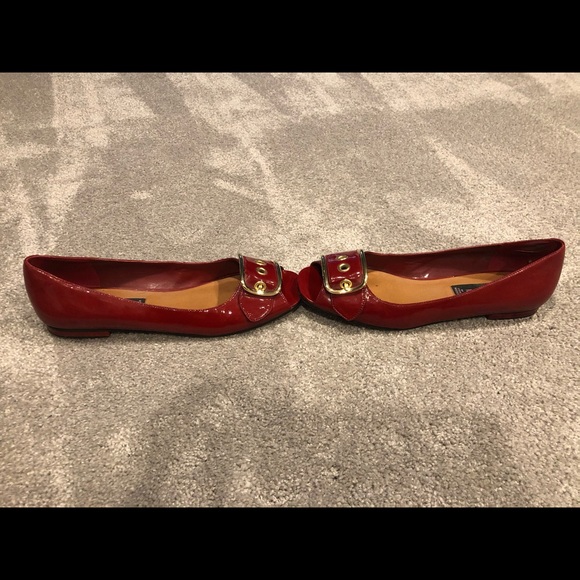 Steven by Steve Madden red patent flats size 8 - Picture 2 of 3